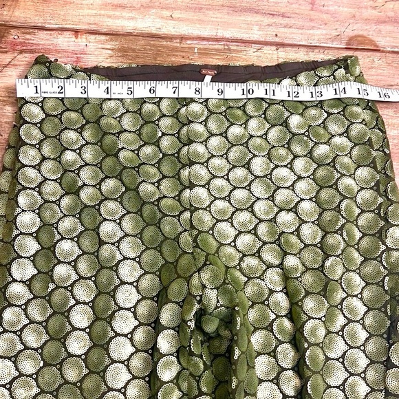 Free People,METAL Sequined Wide-Leg Pants,OOS On-Line,Excellent Condition,Size 6 - Picture 14 of 17